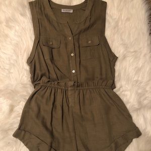 Olive green romper
